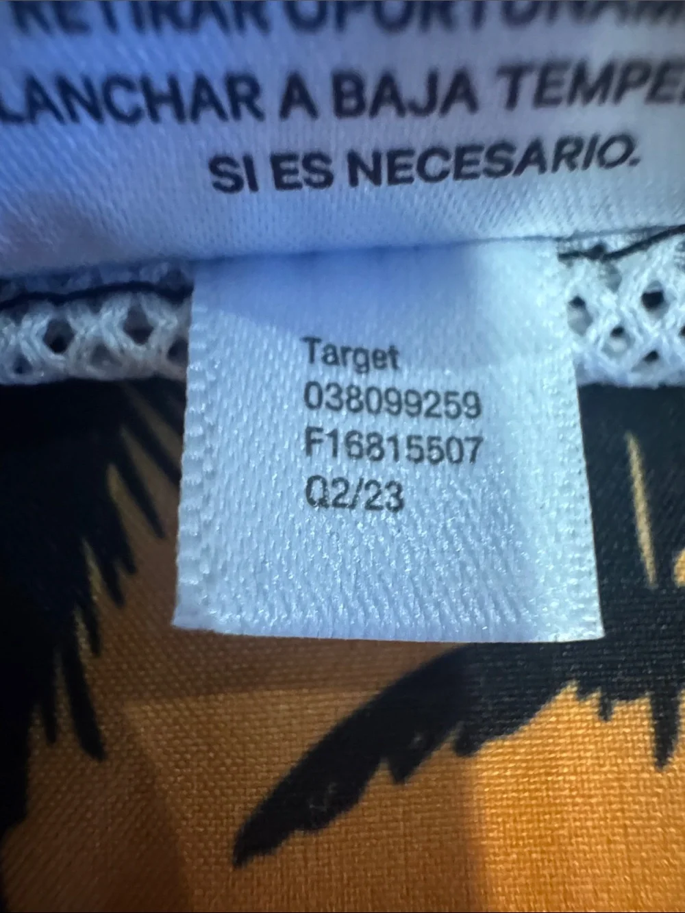 Tropical Palm Print Swim Trunks - Black, Orange, Yellow
